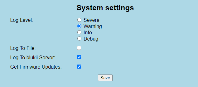 System Settings